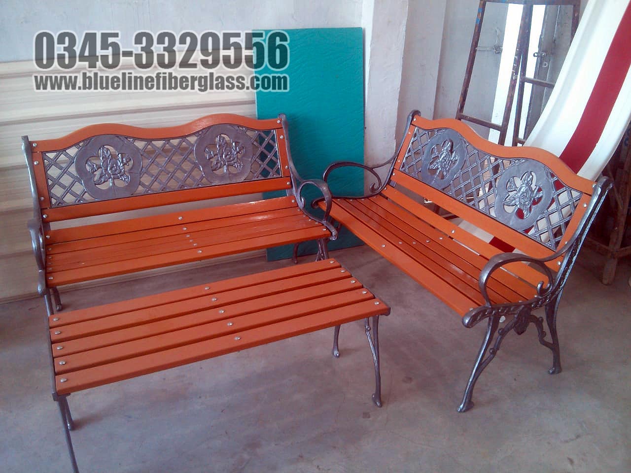 Garden Bench  Garden Furniture outdoor furniture Blue Line Fiberglass Karachi Pakistan