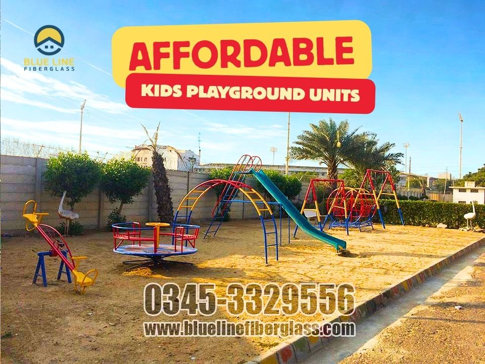 Affordable Kids Playground Units Blue Line Fiberglass Karachi Pakistan