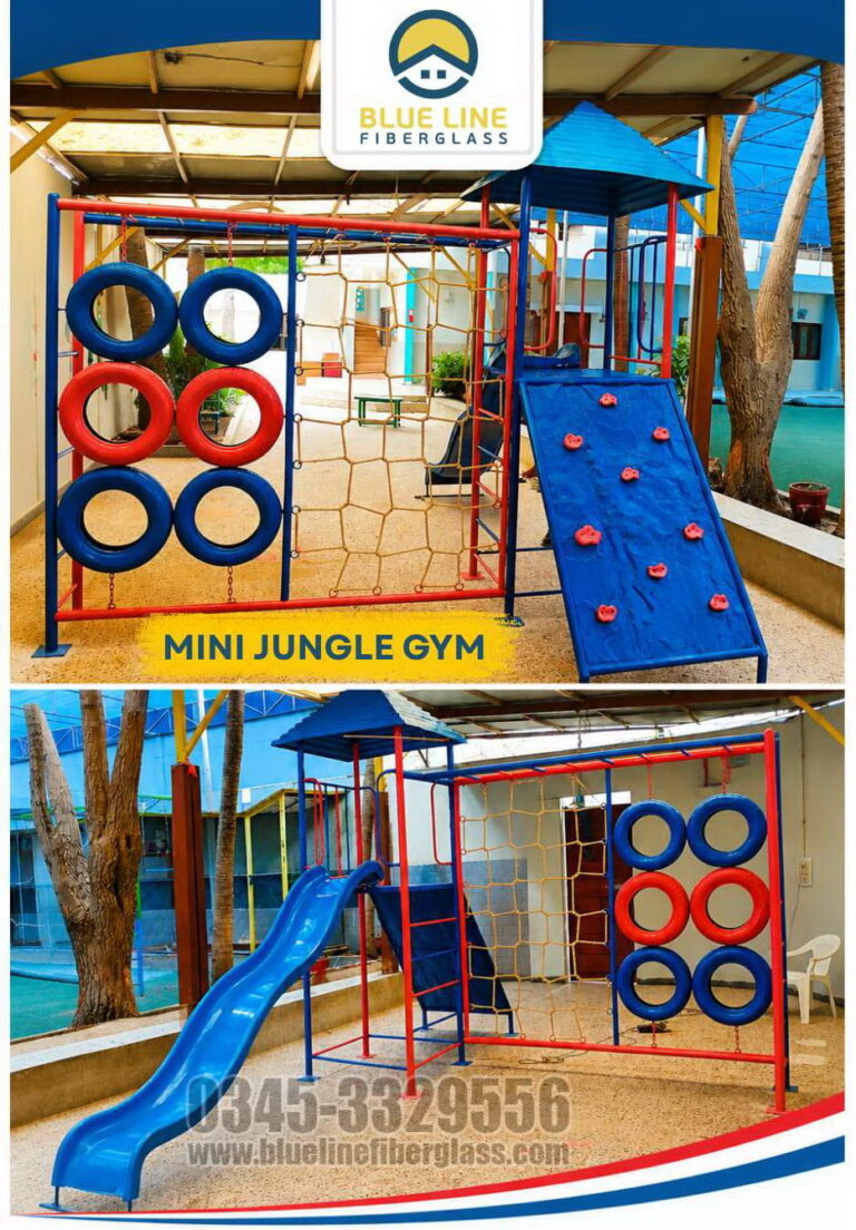 Mini Jungle Gym for Parks and School Blue Line Fiberglass Karachi