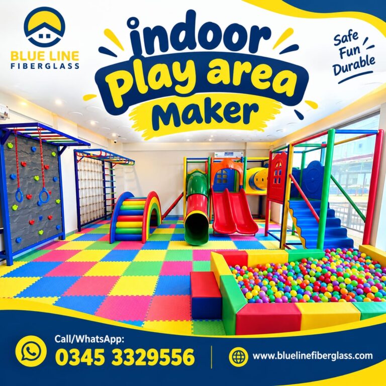 Indoor Play Area Manufacturer in Karachi Pakistan Blue Line Fiberglass